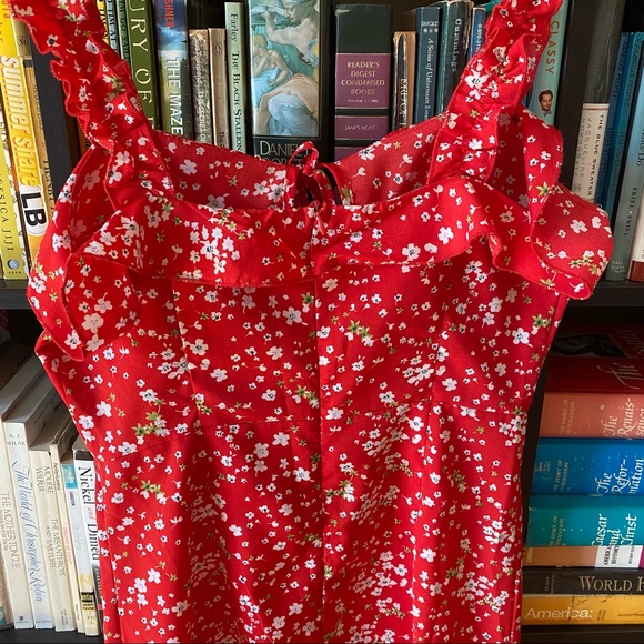 Cute Floral Ruffle Dress - Picture 4 of 5